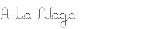 A La Nage Regular.ttf