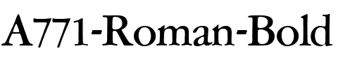 A771-Roman Bold.ttf