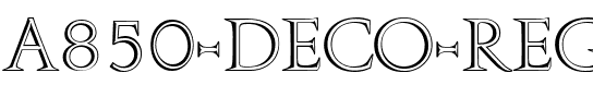 A850-Deco Regular.ttf