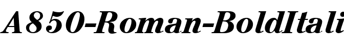 A850-Roman BoldItalic.ttf