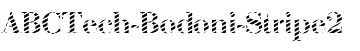 ABCTech Bodoni Stripe2 Regular.ttf