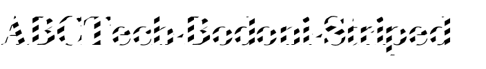 ABCTech Bodoni Striped Regular.ttf