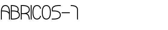 ABRICOS 7 Normal.ttf