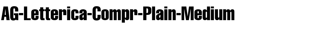 AG Letterica Compr-Plain Medium.ttf