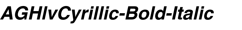 AGHlvCyrillic Bold-Italic.ttf