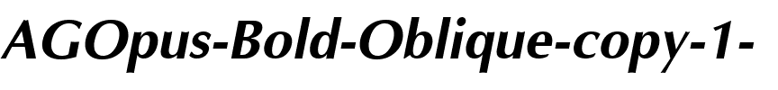 AGOpus Bold Oblique.ttf