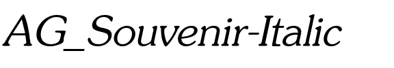 AG_Souvenir Italic.ttf