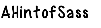 AHintofSass Medium.ttf