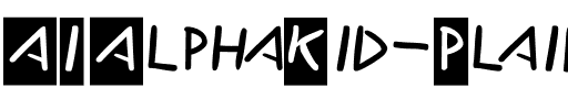 AIAlphaKid Plain.ttf