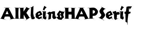 AIKleinsHAPSerif Medium.ttf