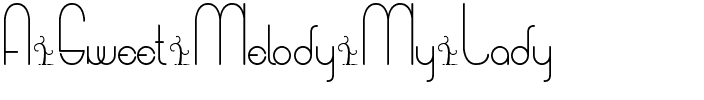 A Sweet Melody My Lady Regular.ttf