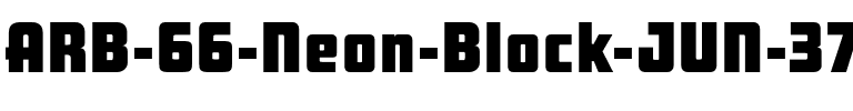 ARB 66 Neon Block JUN-37 Regular.otf