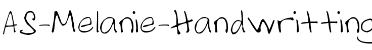 AS Melanie Handwritting Normal.ttf