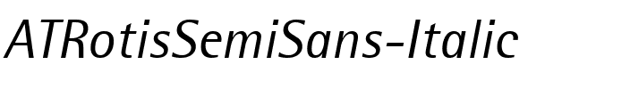 ATRotisSemiSans Italic.ttf