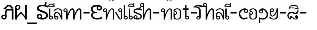 AW_Siam English not Thai Regular.ttf