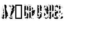 AZ crushed.ttf