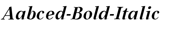 Aabced Bold Italic.ttf
