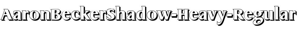 AaronBeckerShadow-Heavy Regular.ttf