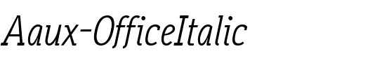Aaux OfficeItalic Regular.ttf