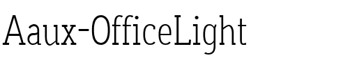 Aaux OfficeLight Regular.ttf