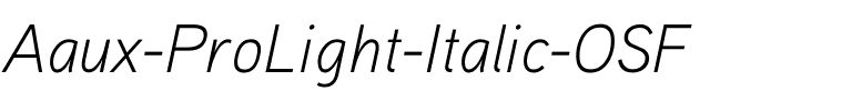 Aaux ProLight Italic OSF Regular.ttf