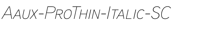 Aaux ProThin Italic SC Regular.ttf