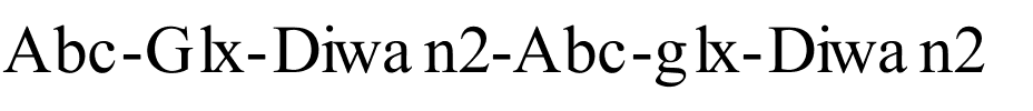 Abc (Glx) Diwan2 Abc (glx) Diwan2.ttf