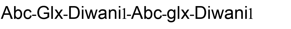 Abc (Glx) Diwani1 Abc (glx) Diwani1.ttf