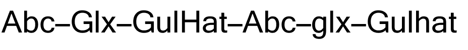 Abc (Glx) GulHat Abc (glx) Gulhat.ttf