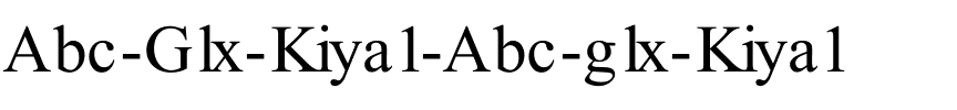 Abc (Glx) Kiya1 Abc (glx) Kiya1.ttf