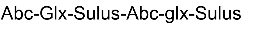 Abc (Glx) Sulus Abc (glx) Sulus.ttf