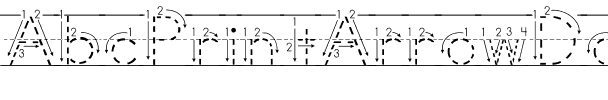 AbcPrintArrowDotted Regular.ttf