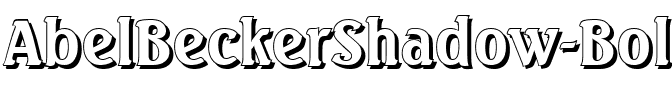 AbelBeckerShadow Bold.ttf