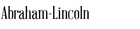 Abraham Lincoln Regular.ttf