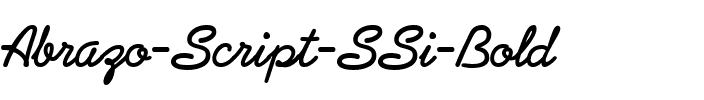 Abrazo Script SSi Bold.ttf