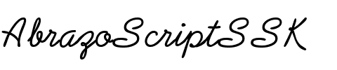 AbrazoScriptSSK Regular.ttf