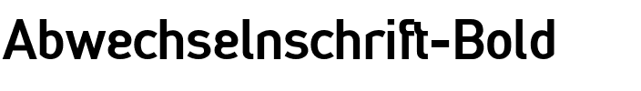 Abwechselnschrift Bold.ttf