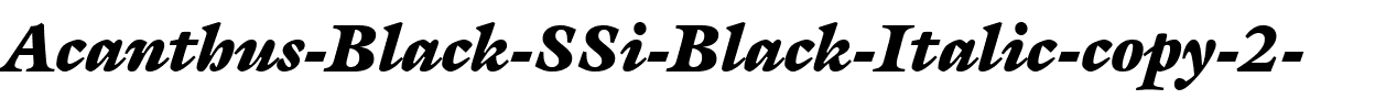 Acanthus Black SSi Black Italic.ttf