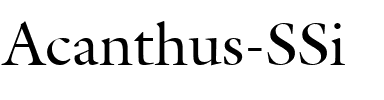 Acanthus SSi Regular.ttf