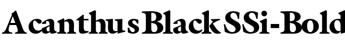 AcanthusBlackSSi Bold.ttf