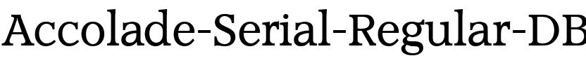 Accolade-Serial DB Regular.ttf