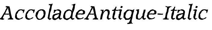 AccoladeAntique Italic.ttf