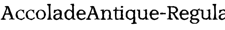 AccoladeAntique Regular.ttf