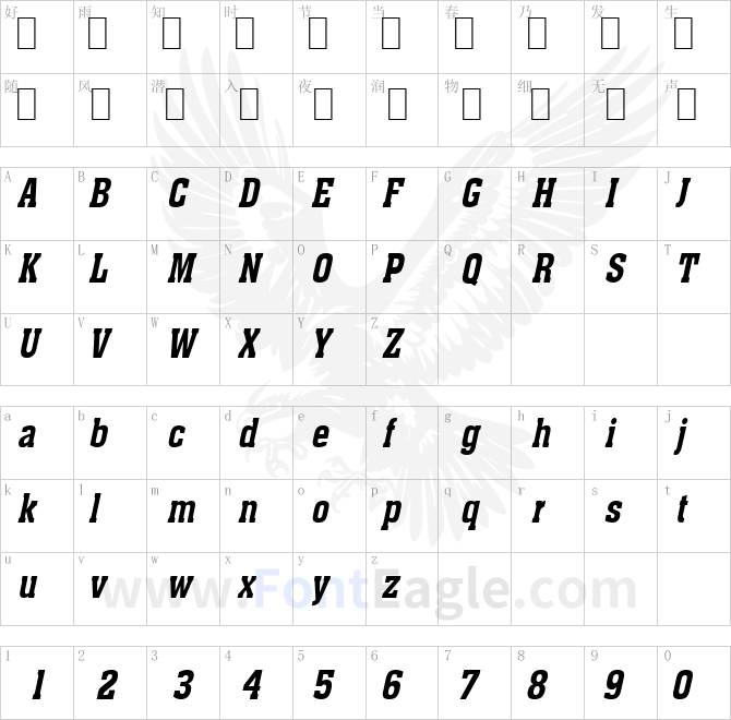 Ache-Condensed-Bold-Italic