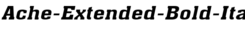Ache-Extended Bold Italic.ttf