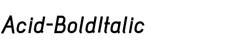 Acid Bold Italic.otf