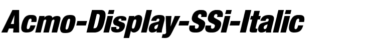 Acmo Display SSi Italic.ttf