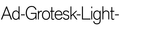 Sh Ad Grotesk Light Regular.ttf