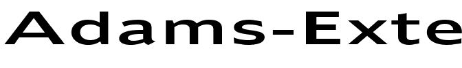 Adams Extended Normal.ttf