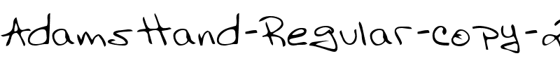 AdamsHand Regular.ttf